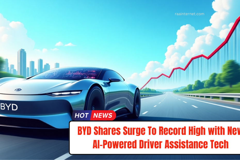 BYD Shares Surge To Record High with New AI-Powered Driver Assistance Tech