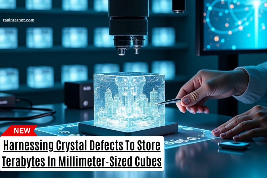 Harnessing Crystal Defects To Store Terabytes In Millimeter-Sized Cubes